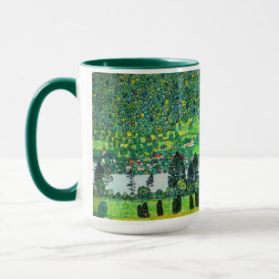 Gustav Klimt - Mountain Slope vid Unterach Mugg