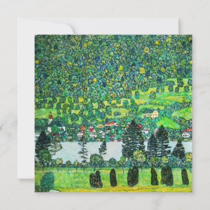 Gustav Klimt - Mountain Slope vid Unterach Tack Kort