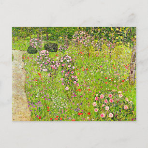 Gustav Klimt Orchard med Ro Helg Vykort