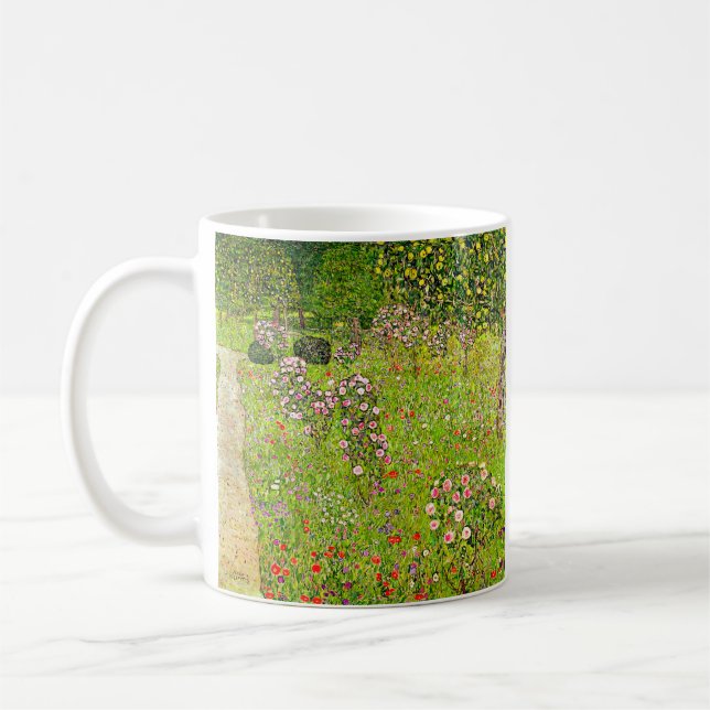Gustav Klimt Orchard med Ro Kaffemugg (Vänster)