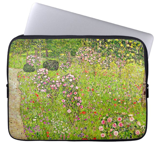 Gustav Klimt Orchard med Ro Laptop Fodral (Framsidan)