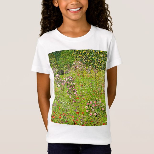 Gustav Klimt Orchard med Ro T Shirt (Framsida)