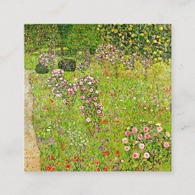 Gustav Klimt Orchard med Ro Tilläggskort (Framsida)