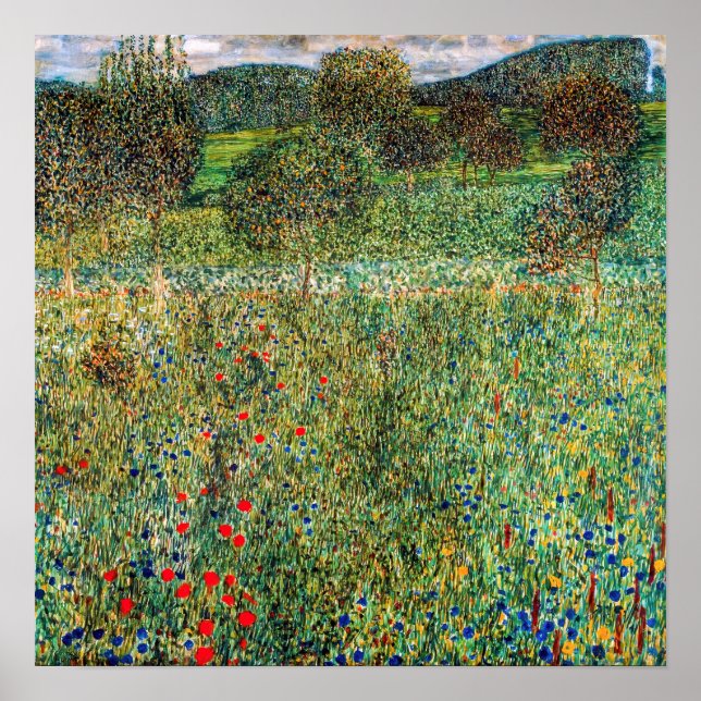 Gustav Klimt - Orchard Poster (Framsidan)