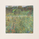 Gustav Klimt - Orchard Sjal<br><div class="desc">Orchard / Blooming Fält / Fält of Flowers - Gustav Klimt,  Oil on Canvas,  1907</div>