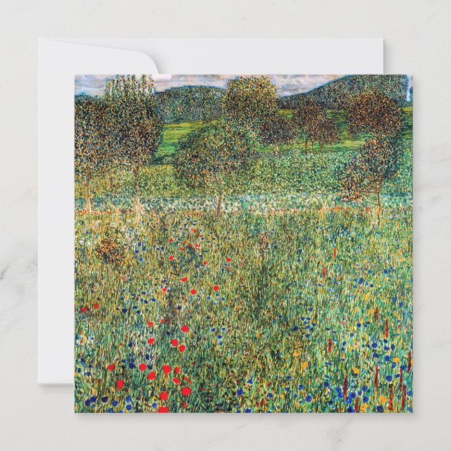 Gustav Klimt - Orchard Tack Kort (Framsida)