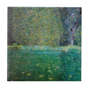 Gustav Klimt - Park of Schloss Kammer am Attersee Kakelplatta