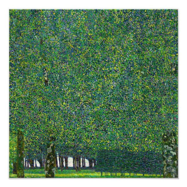 Gustav Klimt - Parken Fototryck (Framsidan)