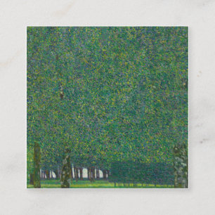 Gustav Klimt - Parken Fyrkantigt Visitkort