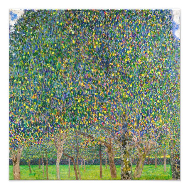Gustav Klimt - Pear Träd Fototryck (Framsidan)
