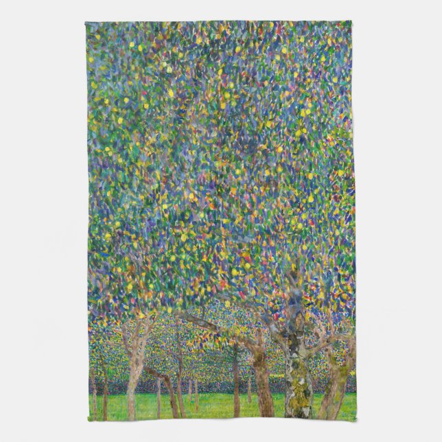 Gustav Klimt - Pear Träd Kökshandduk (Vertikal)