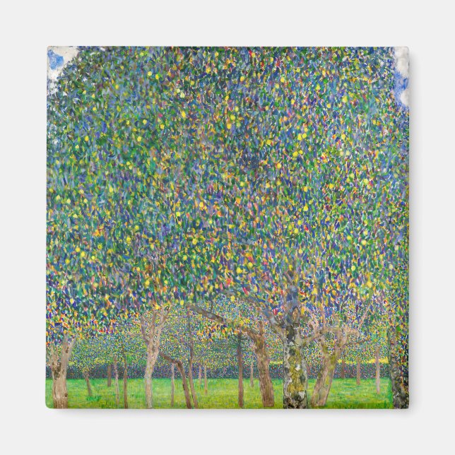 Gustav Klimt - Pear Träd Magnet (Framsidan)