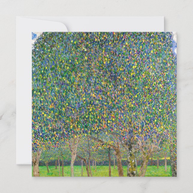 Gustav Klimt - Pear Träd Tack Kort (Framsida)