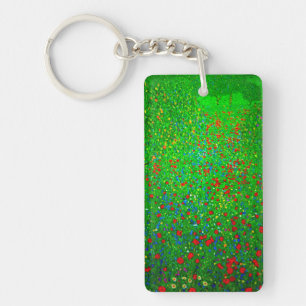 Gustav Klimt Poppy Fält