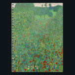 Gustav Klimt - Poppy Fält Anteckningsbok<br><div class="desc">Poppy Fält / Fält of Poppies - Gustav Klimt,  Oil on Canvas,  1907</div>