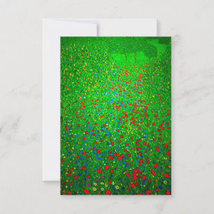 Gustav Klimt Poppy Fält Inbjudningar