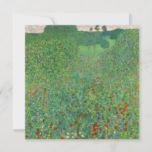 Gustav Klimt - Poppy Fält Inbjudningar