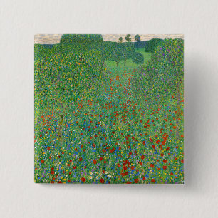 Gustav Klimt - Poppy Fält Knapp
