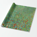 Gustav Klimt - Poppy Fält Presentpapper<br><div class="desc">Poppy Fält / Fält of Poppies - Gustav Klimt,  Oil on Canvas,  1907</div>
