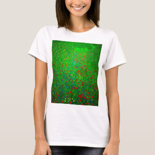 Gustav Klimt Poppy Fält T Shirt