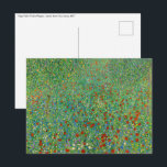 Gustav Klimt - Poppy Fält Vykort<br><div class="desc">Poppy Fält / Fält of Poppies - Gustav Klimt,  Oil on Canvas,  1907</div>