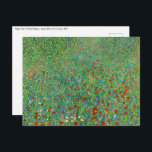 Gustav Klimt - Poppy Fält Vykort<br><div class="desc">Poppy Fält / Fält of Poppies - Gustav Klimt,  Oil on Canvas,  1907</div>