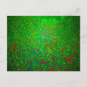 Gustav Klimt Poppy Fält Vykort