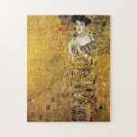 GUSTAV KLIMT - Porträtt av Adele Bloch-Bauer 1907 Pussel<br><div class="desc">GUSTAV KLIMT - Porträtt av Adele Bloch-Bauer 1907
Olja,  försilvra,  och guld på kanfas; reproduktion</div>
