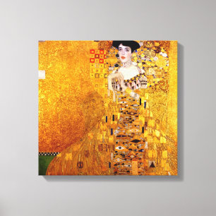 Gustav Klimt porträtt av Adele Bloch-Bauer Canvastryck