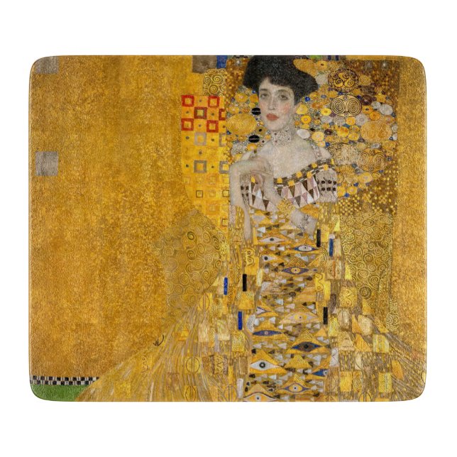 Gustav Klimt - Porträtt av Adele Bloch-Bauer I (Framsidan)