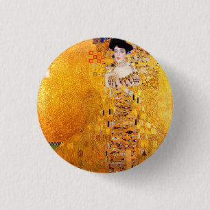 Gustav Klimt Porträtt av Adele Bloch-Bauer I Knapp