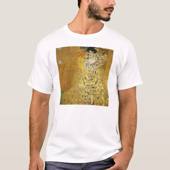 Gustav Klimt- porträtt av Adele Bloch-Bauer mig Tee Shirt (Framsida)