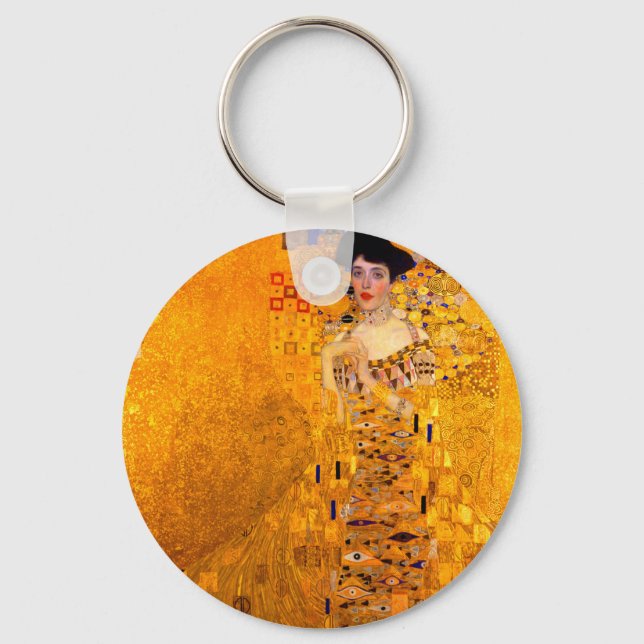 Gustav Klimt Porträtt av Adele Bloch Bauer Nyckelring (Framsida)