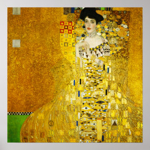 Gustav Klimt porträtt av den Adele affischen Poster