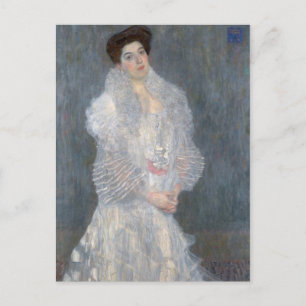 Gustav Klimt porträtt av den Hermine Gallia Vykort