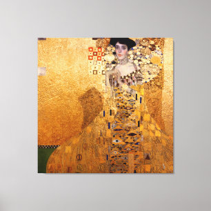Gustav Klimt porträtt från Adel Bloch Bauer 1907 Canvastryck
