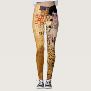 Gustav Klimt porträtt från Adel Bloch Bauer 1907 Leggings