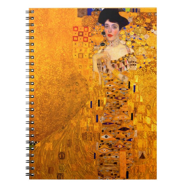 Gustav Klimt Porträtt från Adele Bloch Bauer Anteckningsbok (Framsidan)