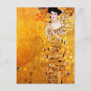 Gustav Klimt Porträtt från Adele Bloch-Bauer I Vykort