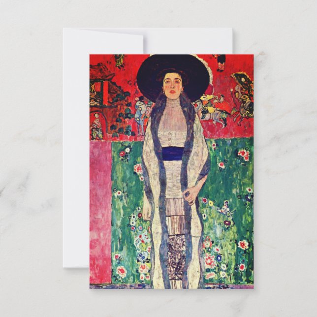 Gustav Klimt Porträtt från Adele Bloch-Bauer II Inbjudningar (Framsida)