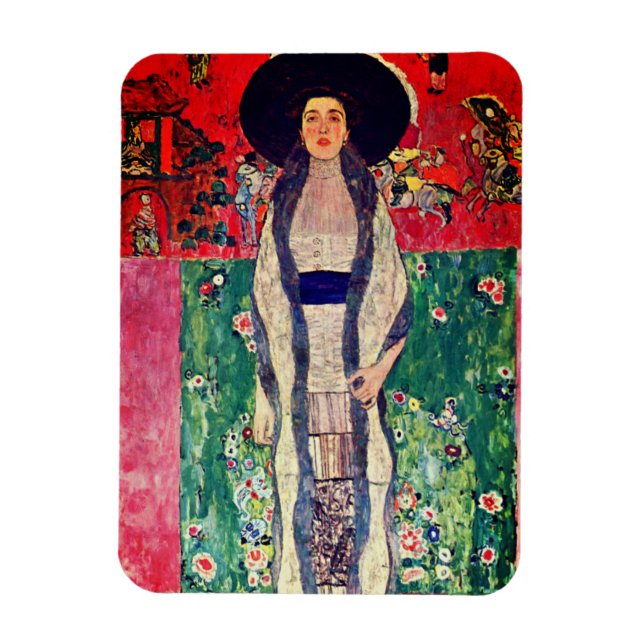Gustav Klimt Porträtt från Adele Bloch-Bauer II Magnet (Vertikal)