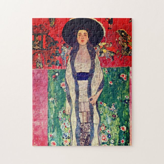 Gustav Klimt Porträtt från Adele Bloch-Bauer II Pussel (Vertikal)