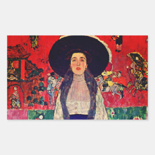 Gustav Klimt Porträtt från Adele Bloch-Bauer II Rektangulärt Klistermärke