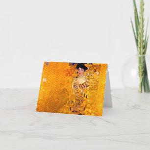 Gustav Klimt Porträtt från Adele Bloch Bauer Inbjudan