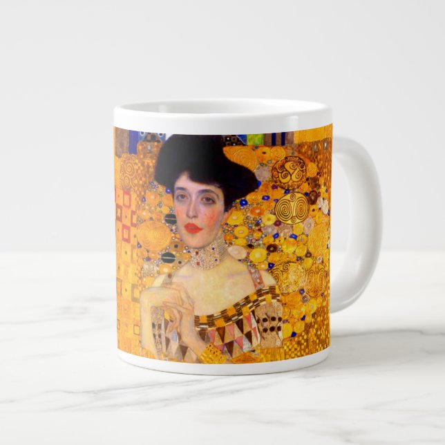 Gustav Klimt Porträtt från Adele Bloch Bauer Jumbo Mugg (Framsida höger)