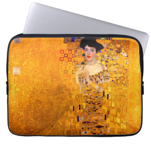 Gustav Klimt Porträtt från Adele Bloch Bauer Laptop Fodral