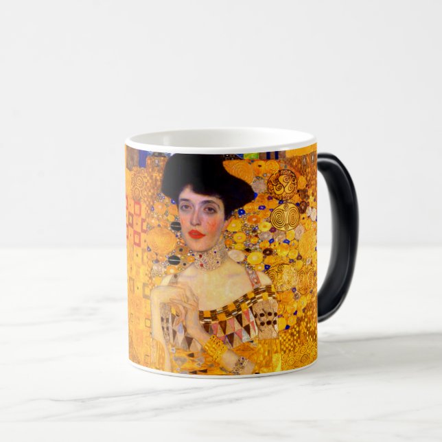 Gustav Klimt Porträtt från Adele Bloch Bauer Magisk Mugg (Framsida höger)