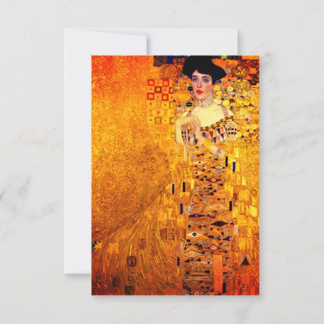 Gustav Klimt Porträtt från Adele Bloch Bauer OSA Kort (Framsida)