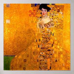 Gustav Klimt Porträtt från Adele Bloch Bauer Poster