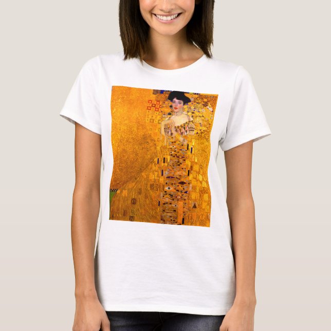 Gustav Klimt Porträtt från Adele Bloch Bauer T Shirt (Framsida)